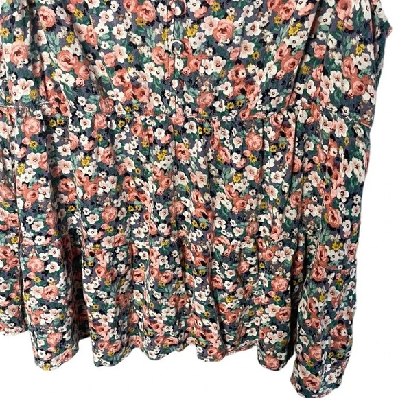 Torrid Women’s Plus Size Rayon Slub Button Front Tiered Tank Size 1 / 1X - Picture 5 of 8